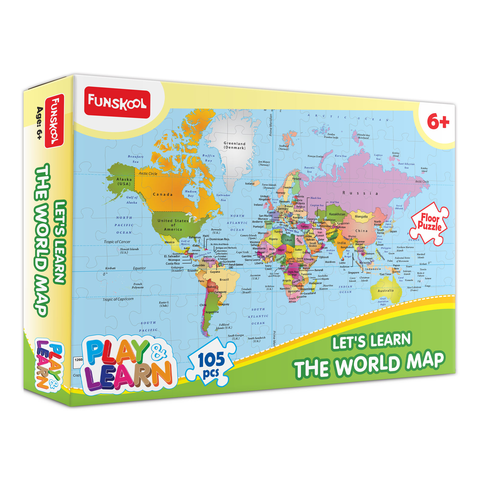 Let's Learn World Map Puzzle