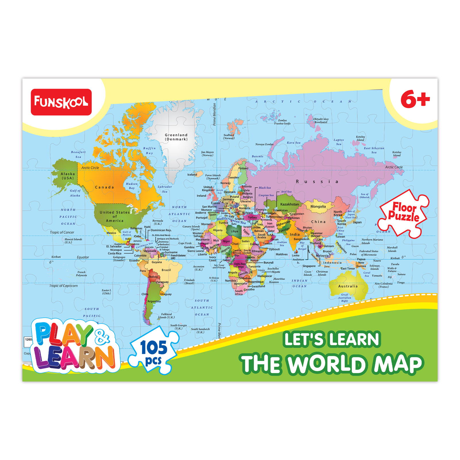 Funskool World Map Puzzle Product Details