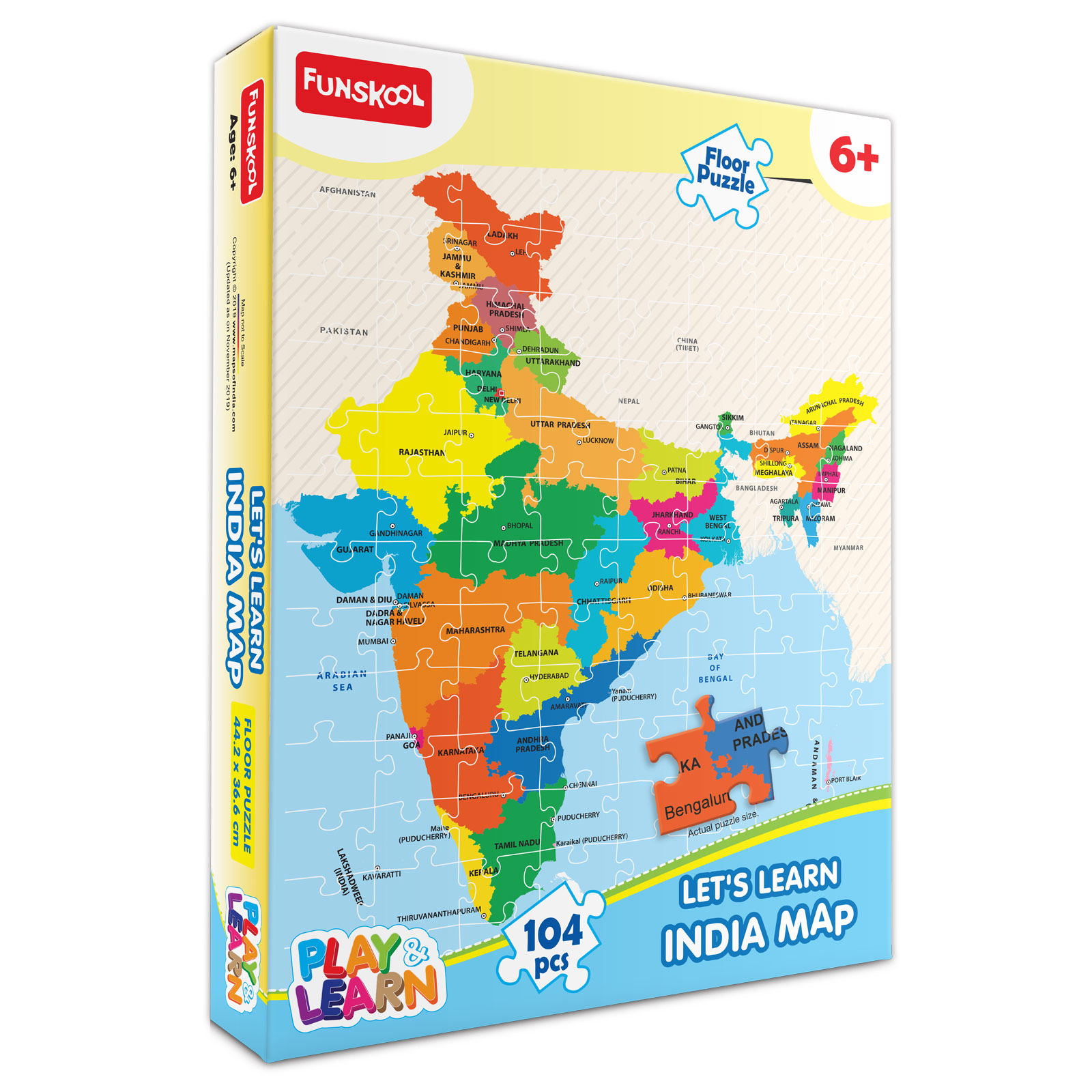 Let's Learn India Map Puzzle