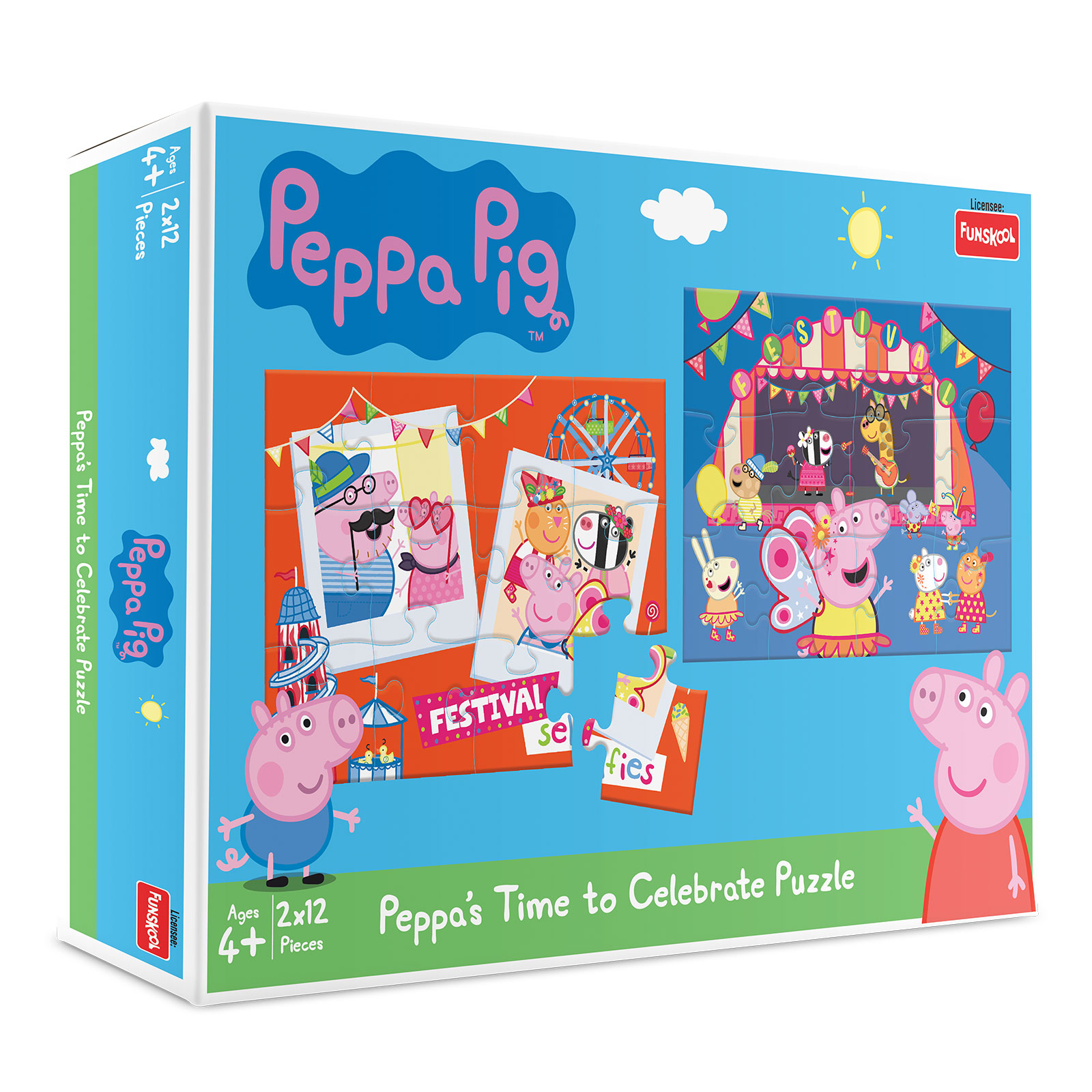 Peppa's Time to  Celebrate 2in1 Puzzle